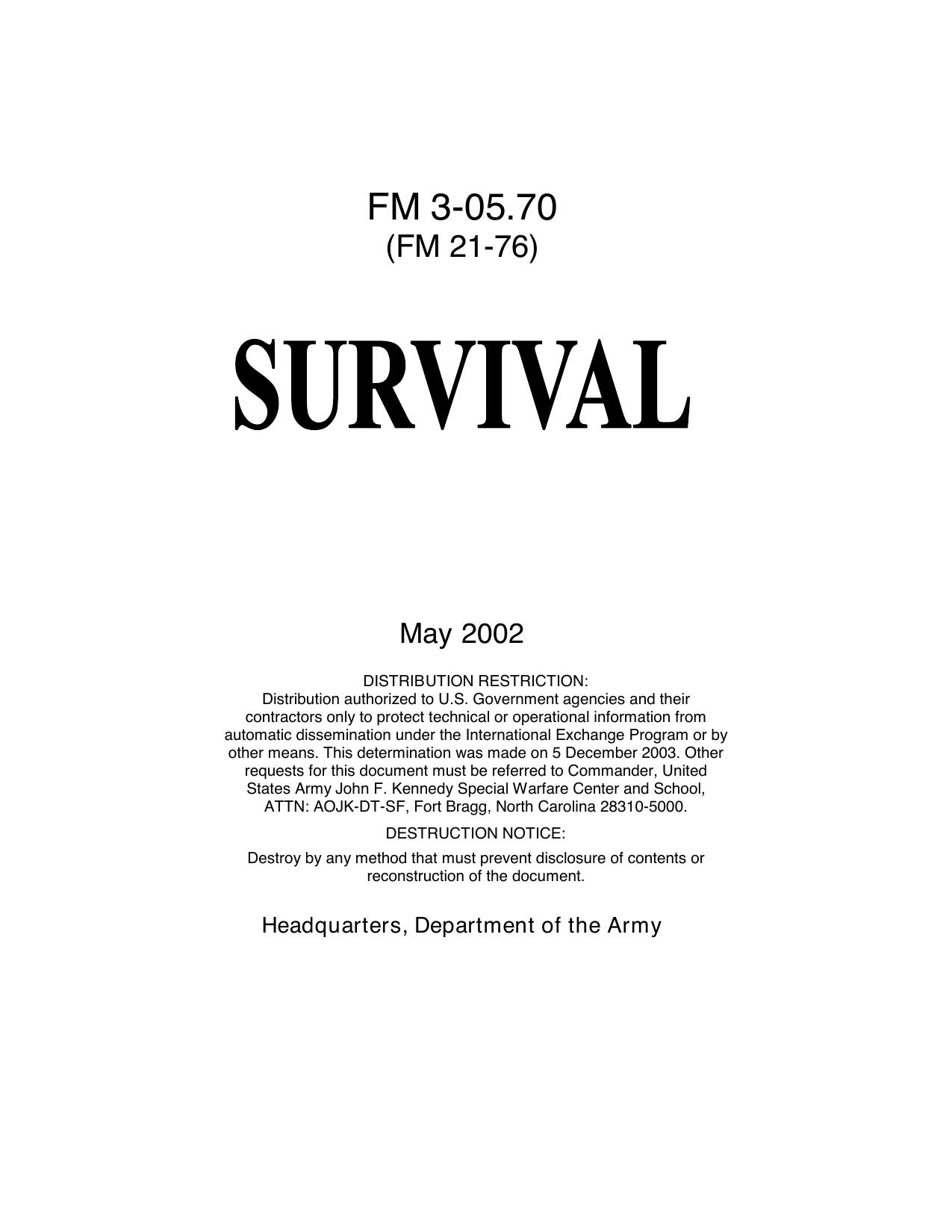 Survival cover