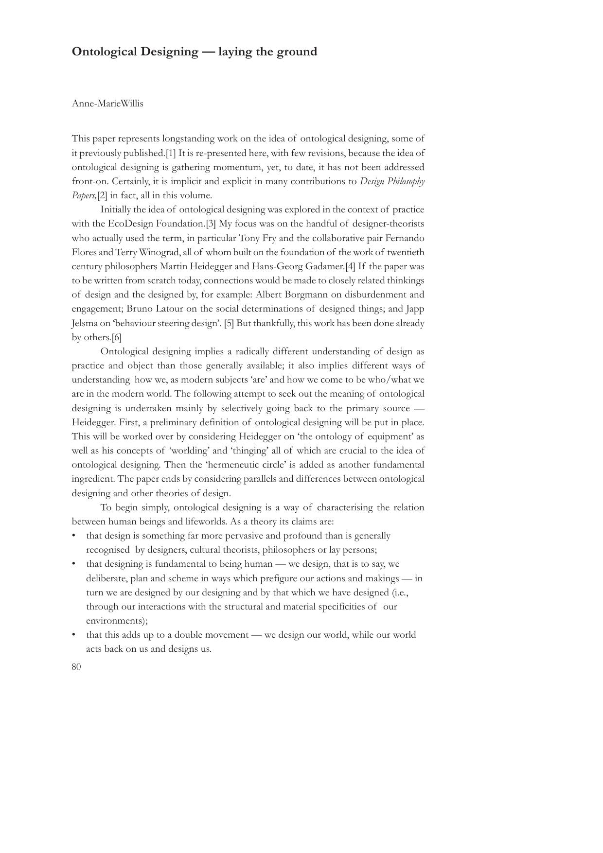 Ontological Designing cover