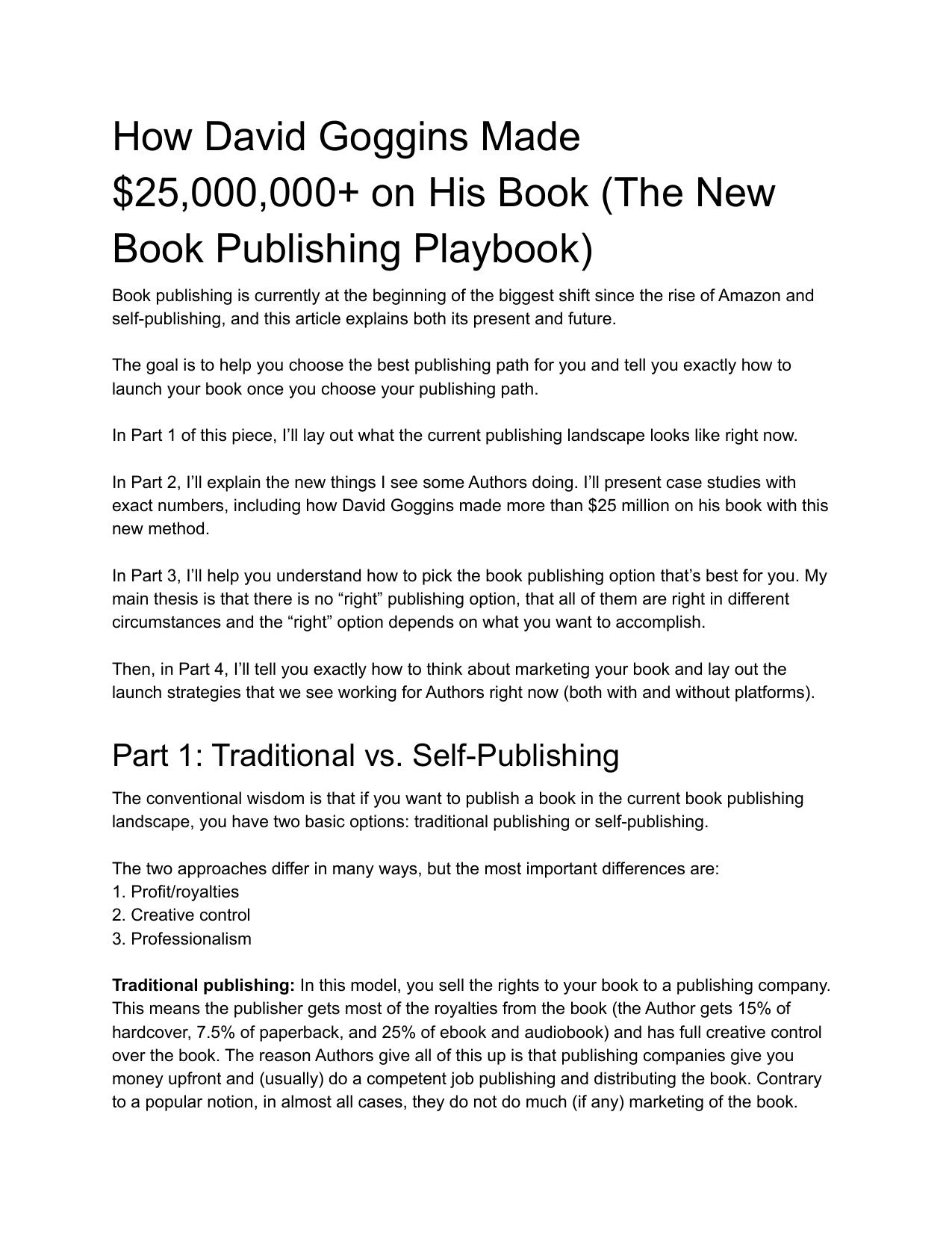 The New Book Publishing Playbook cover